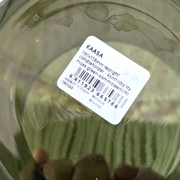 Iittala Kaasa Lantern, Moss Green, Diameter 14.1 cm, Height 11.5 - Picture 4 of 4